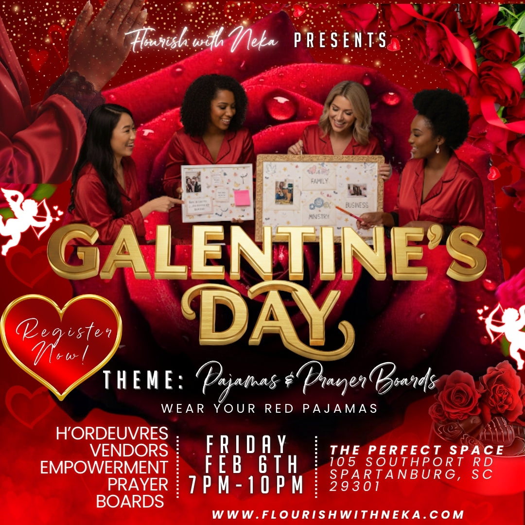Galentine's Day: "Pajamas & Prayer Boards"